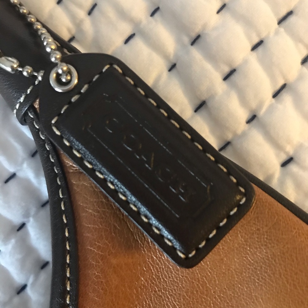 Authentic COACH, Tan/Brown Mini Hobo - Picture 4 of 7